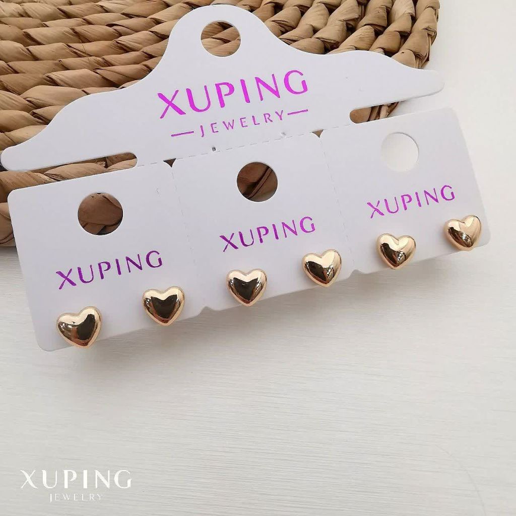 گوشواره قلبی میخی ژوپینگ کد 1022